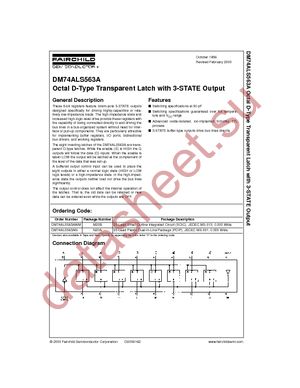 DM74ALS563AN datasheet  